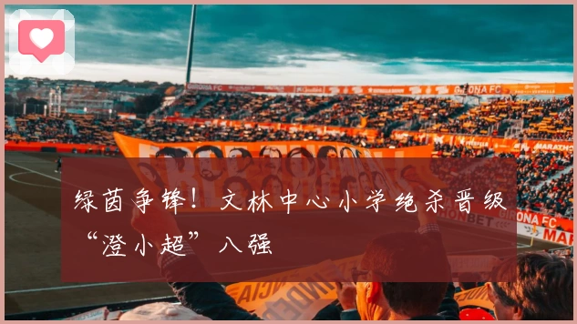 绿茵争锋！文林中心小学绝杀晋级“澄小超”八强